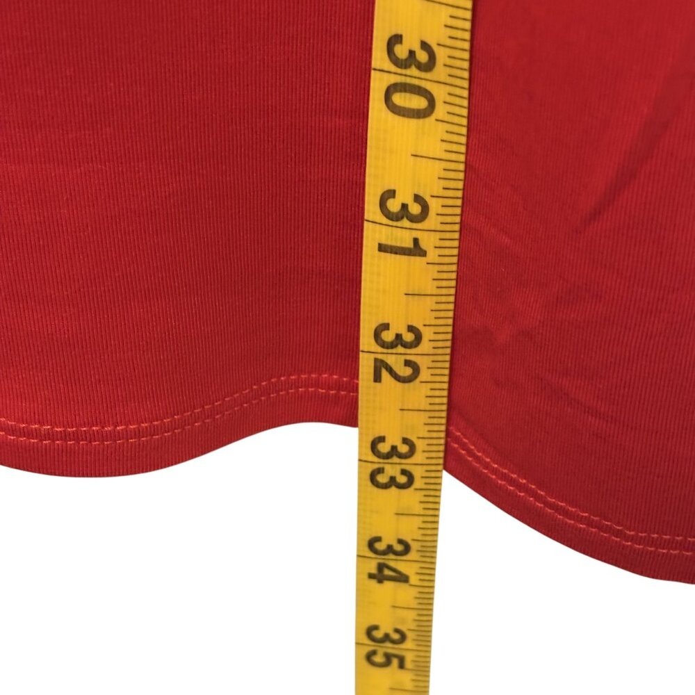 H By Halston Essentials Red Short Sleeve Scoop Neck Top  Size 1X Lightweight - Picture 5 of 10